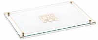 Lucite Challah Board Classic 2.0 Design Gold 11" x 16"