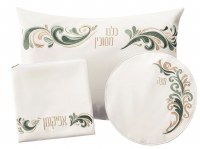 Faux Leather Pesach Set 4 Piece Prestige Design White Sage