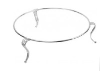 Silver Plated Seder Plate Stand 3 Leg 15"