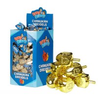 Large Gold Plastic Dreidel 50 Pack