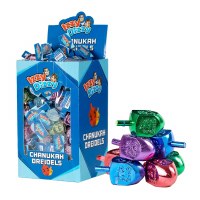Large Metallic Dreidel Assorted Colors 50 Pack
