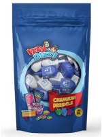 Wood Dreidels Medium Size Blue and White 30 Pieces Bulk Pack