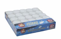 European Travel Tealight Candles in Clear Cup 50 Count