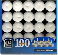 Ohr Tea Light Candles Paraffin Wax 4 Hour Burn Time 100 Pack