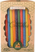 Beeswax Chanukah Candles Multi Color 45 Count