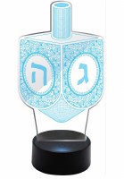 Light Up Acrylic Dreidel with Remote Control