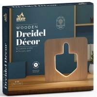 Wooden LED Dreidel Décor