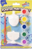 Chanukah Plaster Painting Set Menorah and Dreidel Molds