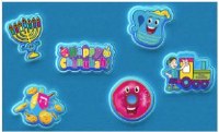 LED Window Gel Stickers Chanukah Theme