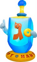 Outdoor Inflatable Dreidel Chanuka Decoration Blue 9'