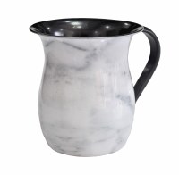 Wash Cup Stainless Steel Dark Gray Marbelized Design