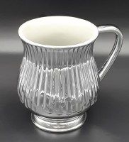 Washing Cup Silver Metallic Coated Acrylic