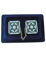 Chrome Tallis Clips Magen David