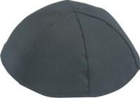 Black Terylene Yarmulka Size 4 - 8.25"