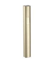 Aluminum Mezuzah Case Dotted Design Shin Accent Gold 12cm