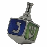 Aluminum Dreidel with Colored Sides - Assorted Colors