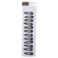 Strong Black Colored Yarmulka Clips 12 Pack