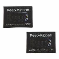 Stick On Keep-Kippah Yarmulka Clip Black 2 Pack