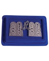 Chrome Nickel Tallis Clips with Luchos Design