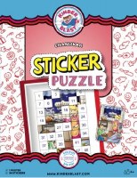 Chanukah Numbered Sticker Puzzle 5" x 7"