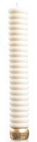 Havdalah Candle Bubble Design White 11"