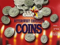 Elite Chocolate Coins Pareve - 24 Bags