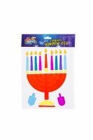 Chanukah Menorah Window Gel