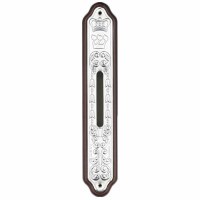 Mezuzah Case Wood and Silver with Window 20cm