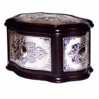 Wood and Silver Esrog Box