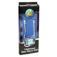 Glass Tube and Wick Replacement - 2 Pack