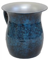 Stainless Steel Wash Cup Blue Marble Design