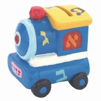 Tzedakah Box Ceramic Train