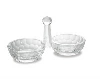 Salt and Pepper Dish Crystal Shallow