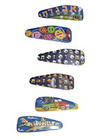 Yarmulka Clips 12 Pack Asst Patterns