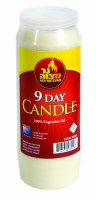 9 Day Memorial Candle Plastic Jar