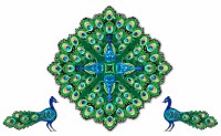 Sukkah Star Sukkah Decoration and Craft Kit Peacock Set