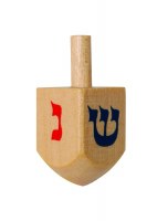 Small Natural Wood Dreidel 100 Pack