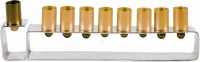 Yair Emanuel Chanukah Candle Menorah Anodize Aluminum Gold