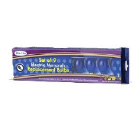 Bulbs Blue Electric Replacement Menorah - Set of 9