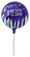 Chanukah Lollies Milk Chocolate 1 Lollipop OU-D