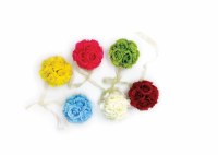 9' Rose Ball Garland Multicolor Sukkah Decoration