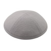Cool Kippah Grey Linen 4 Part 17cm