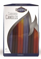 Chanukah Candles Blue Red and Orange Executive Collection 45 Count