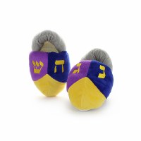 Chanukah Slippers Dreidel Style European Shoe Size 26 - 29