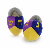 Chanukah Slippers Dreidel Style European Shoe Size 29 - 32