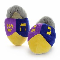 Chanukah Slippers Dreidel Style European Shoe Size 32 - 35