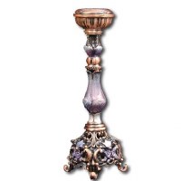 Candlestick jeweled SINGLE