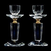 Candlesticks Crystal Gold 1130