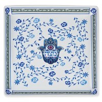 Ceramic Hamsa Matzah Tray