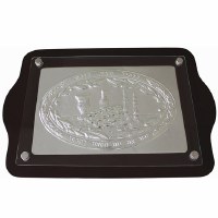 Challah Tray Challah Tray Wood & Silver Plated #CT19818-B
